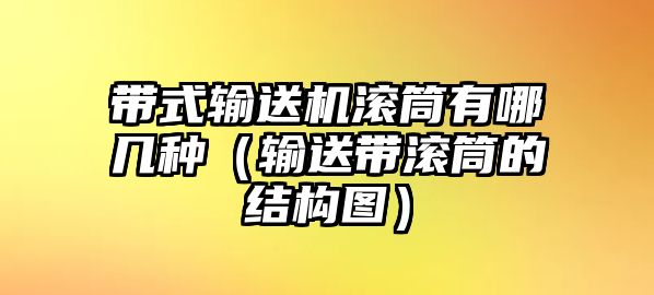 帶式輸送機(jī)滾筒有哪幾種（輸送帶滾筒的結(jié)構(gòu)圖）