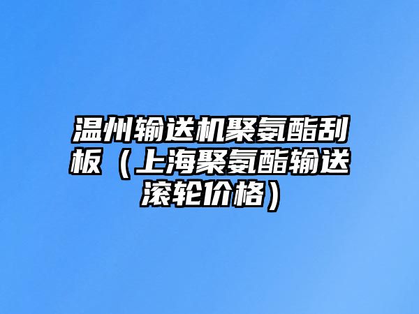 溫州輸送機(jī)聚氨酯刮板（上海聚氨酯輸送滾輪價(jià)格）