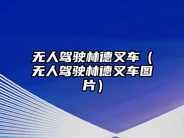 無(wú)人駕駛林德叉車（無(wú)人駕駛林德叉車圖片）