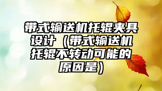 帶式輸送機托輥夾具設(shè)計（帶式輸送機托輥不轉(zhuǎn)動可能的原因是）