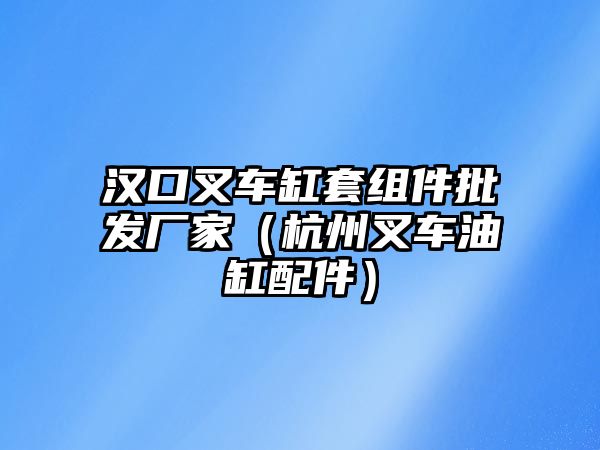 漢口叉車缸套組件批發(fā)廠家（杭州叉車油缸配件）