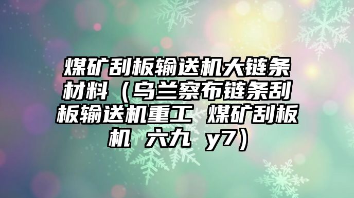 煤礦刮板輸送機(jī)大鏈條材料（烏蘭察布鏈條刮板輸送機(jī)重工 煤礦刮板機(jī) 六九 y7）