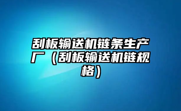 刮板輸送機(jī)鏈條生產(chǎn)廠（刮板輸送機(jī)鏈規(guī)格）