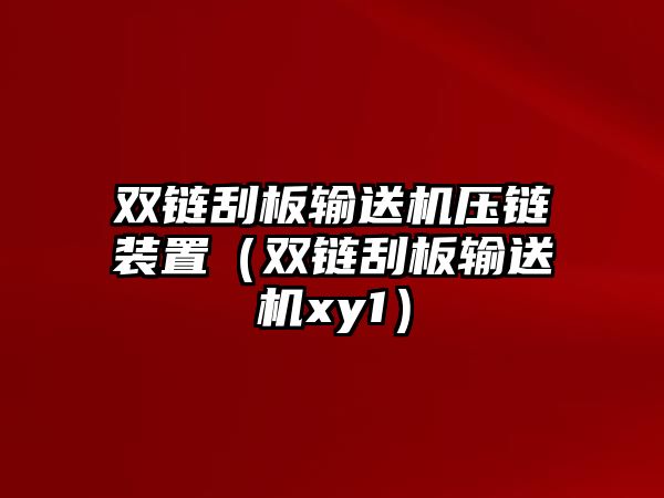 雙鏈刮板輸送機壓鏈裝置（雙鏈刮板輸送機xy1）