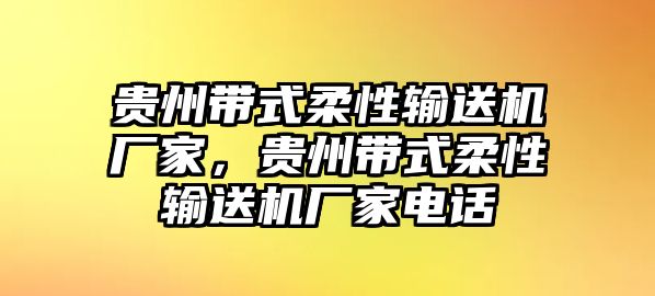 貴州帶式柔性輸送機廠家，貴州帶式柔性輸送機廠家電話