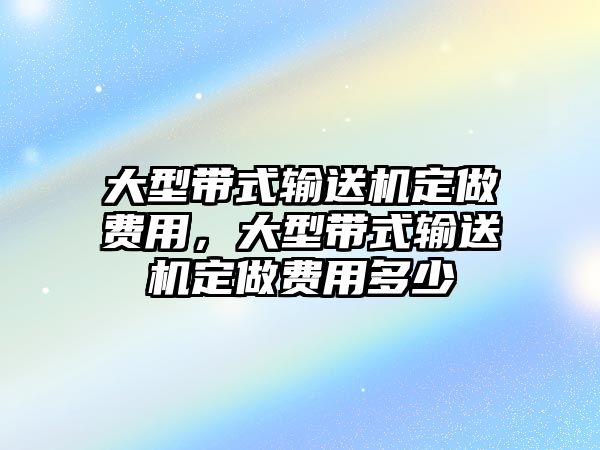 大型帶式輸送機(jī)定做費(fèi)用，大型帶式輸送機(jī)定做費(fèi)用多少