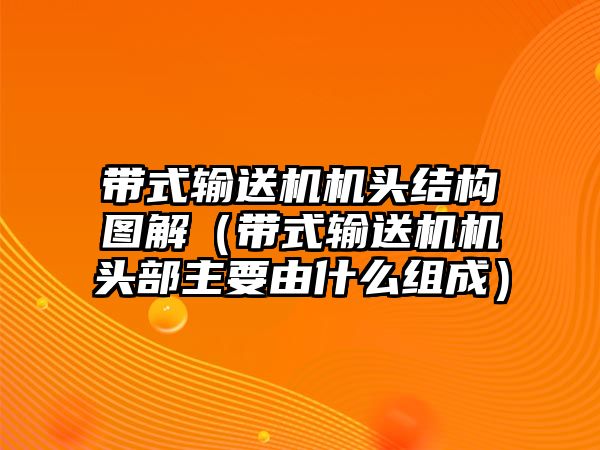 帶式輸送機(jī)機(jī)頭結(jié)構(gòu)圖解（帶式輸送機(jī)機(jī)頭部主要由什么組成）