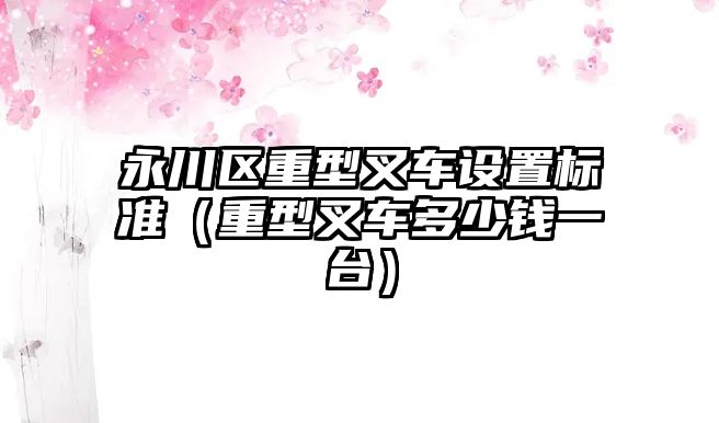 永川區(qū)重型叉車設(shè)置標(biāo)準(zhǔn)（重型叉車多少錢一臺）