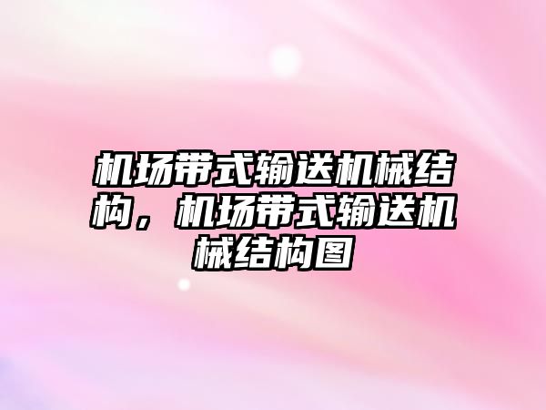 機場帶式輸送機械結(jié)構，機場帶式輸送機械結(jié)構圖