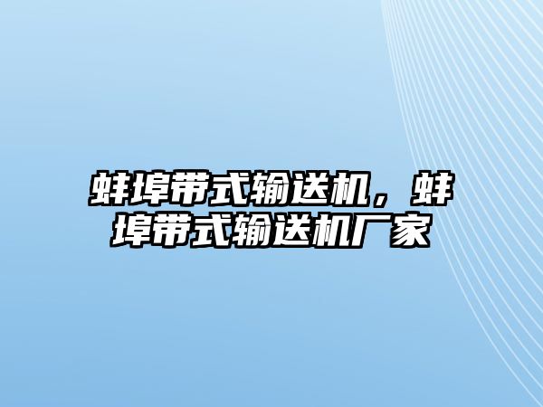 蚌埠帶式輸送機，蚌埠帶式輸送機廠家