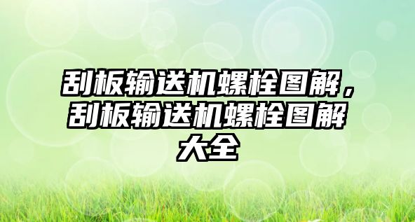 刮板輸送機(jī)螺栓圖解，刮板輸送機(jī)螺栓圖解大全