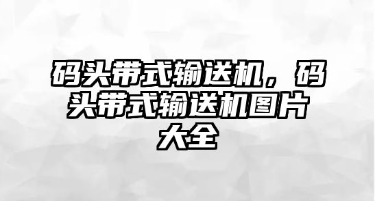 碼頭帶式輸送機，碼頭帶式輸送機圖片大全