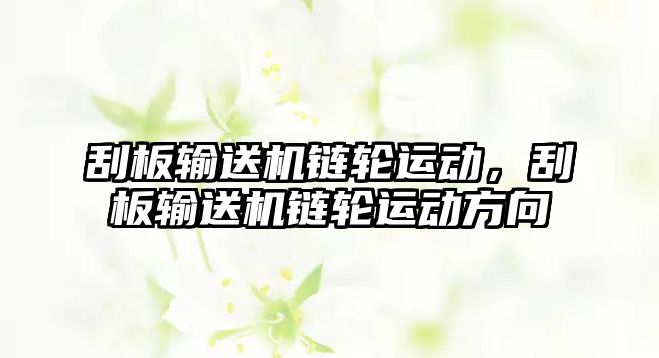 刮板輸送機鏈輪運動，刮板輸送機鏈輪運動方向