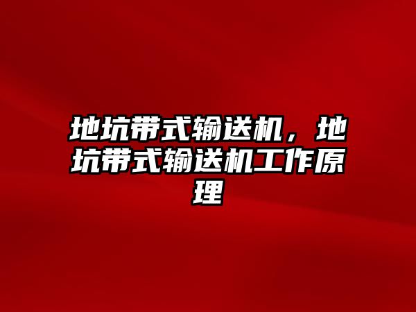 地坑帶式輸送機(jī)，地坑帶式輸送機(jī)工作原理